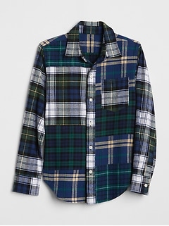 gap boys flannel