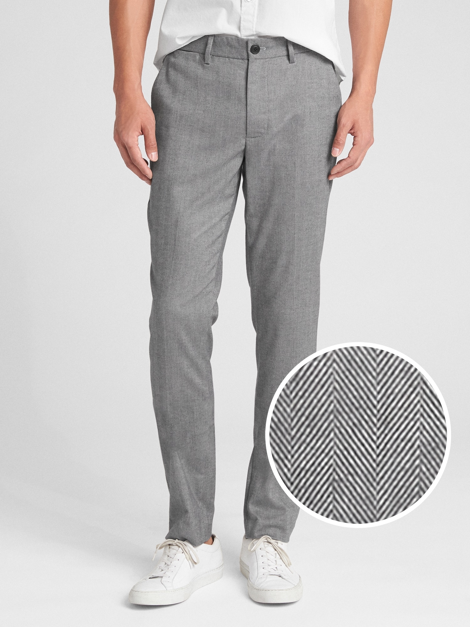 Brushed Twill Pants in Skinny Fit with GapFlex