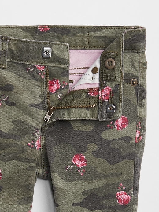 Image number 3 showing, Superdenim Camo Super Skinny Jeans with Fantastiflex