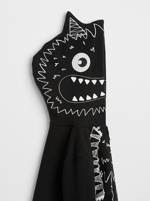 Image number 3 showing, 3D Graphic Monster Hoodie Sweatshirt