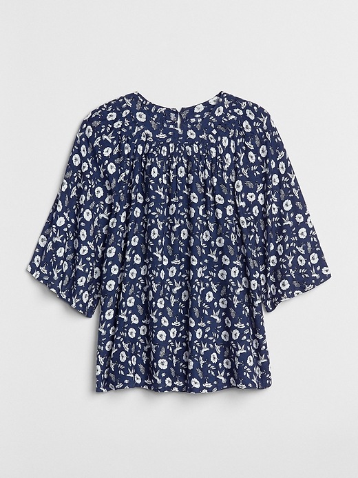 Image number 6 showing, Wide-Sleeve Floral Print Blouse