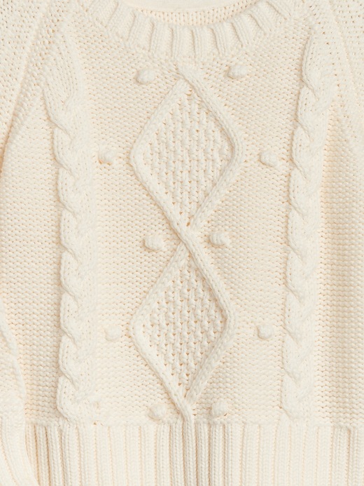 Image number 2 showing, Cable-Knit Crewneck Sweater