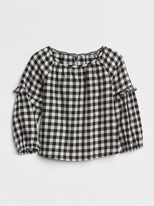 Image number 1 showing, Plaid Ruffle Top