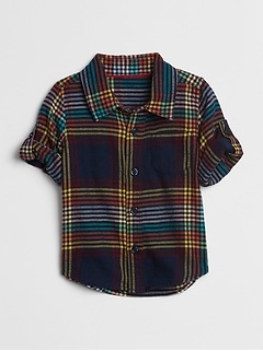 baggy plaid shirt