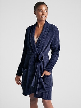 Chenille Robe Cardigan Sweater