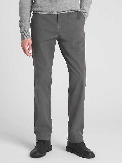 Image number 1 showing, Soft Wear Khakis in Straight Fit with GapFlex