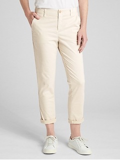 girlfriend twill stripe chinos