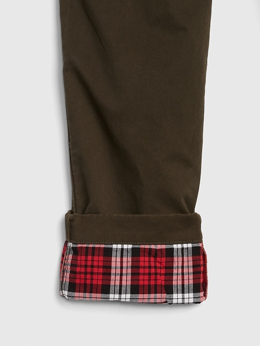 Flannel Lined Khakis in Slim Fit with GapFlex