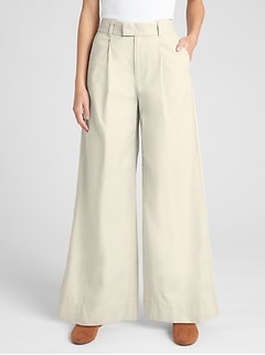 gap wide leg chinos