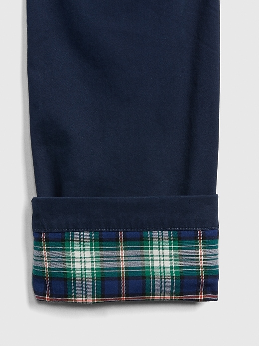 Flannel-Lined Khakis in Straight Fit with GapFlex | Gap
