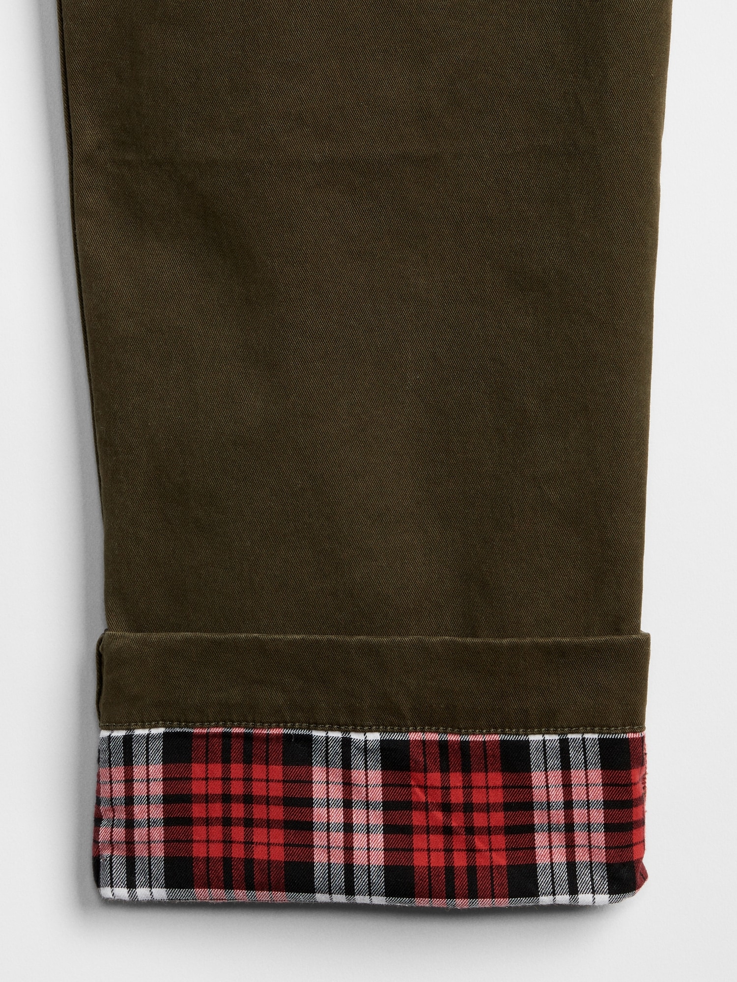 Flannel-Lined Khakis in Straight Fit with GapFlex | Gap