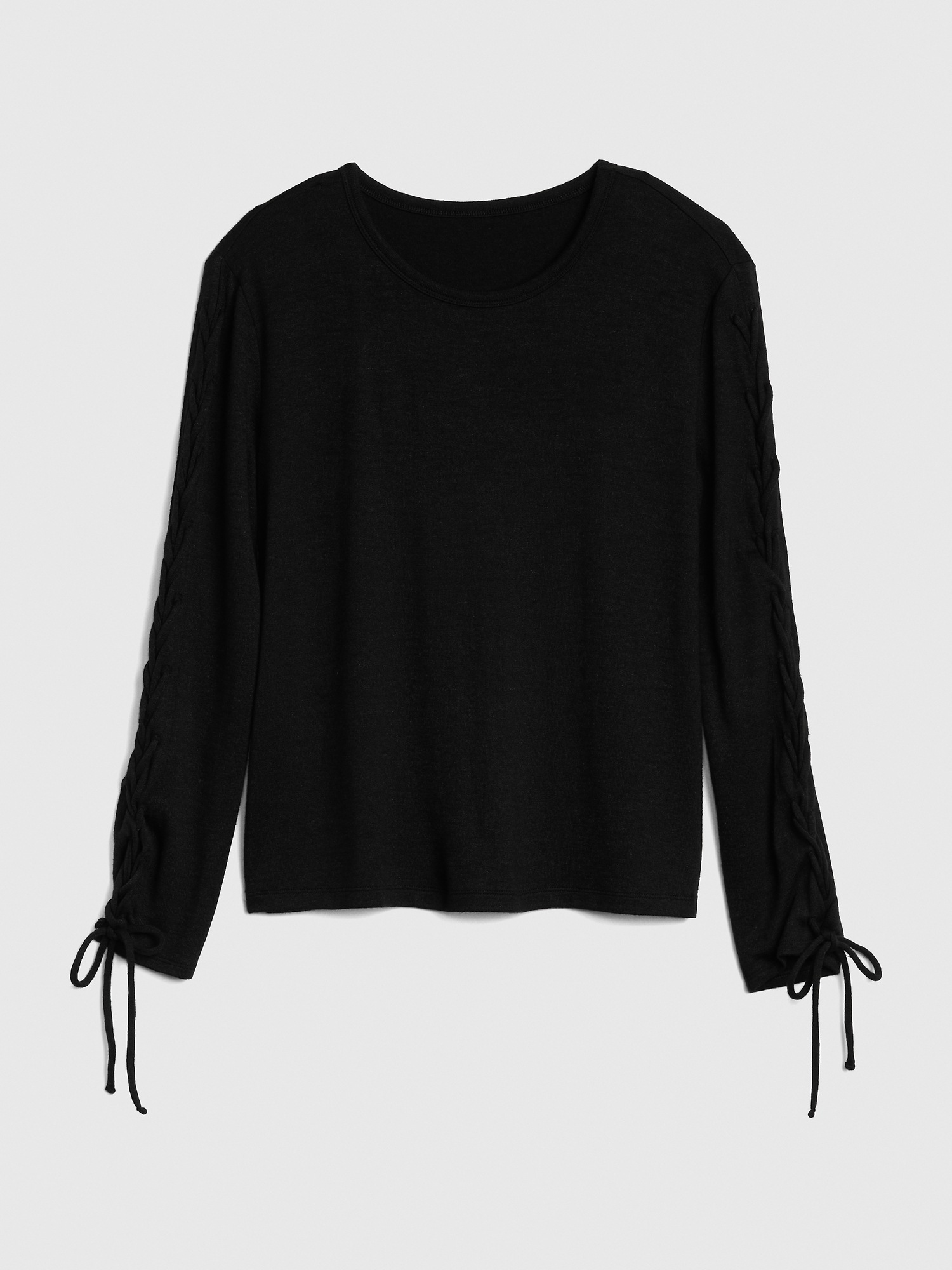 Softspun Lace Up Long Sleeve Top Gap