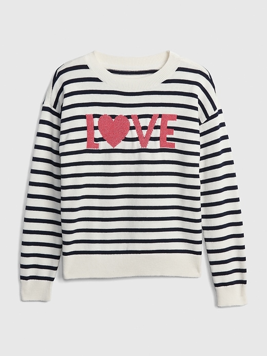 Stripe Metallic-Graphic Sweater | Gap