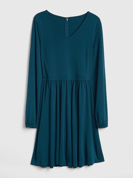 Fit and Flare Blouson Sleeve Dress in Ponte | Gap