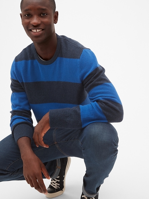 Image number 5 showing, Cozy Classic Rugby Stripe Sweater