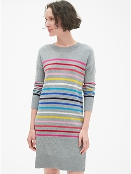 Gap crazy store stripe sweater dress