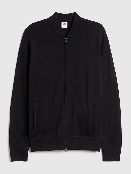 Full-Zip Bomber Sweater | Gap