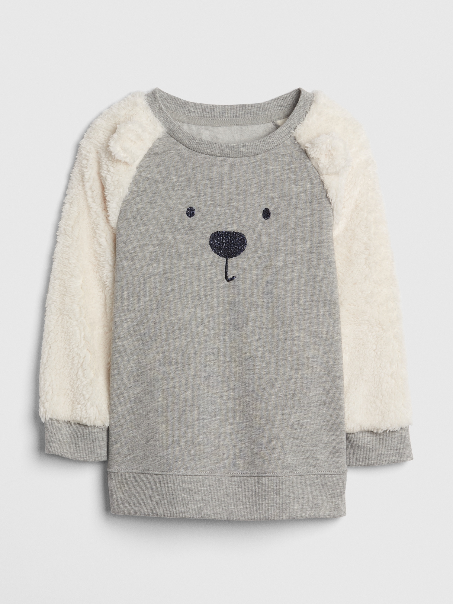 Sherpa-Sleeve Critter Tunic Sweatshirt | Gap