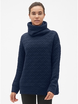 Gap jacquard shop funnel neck pullover