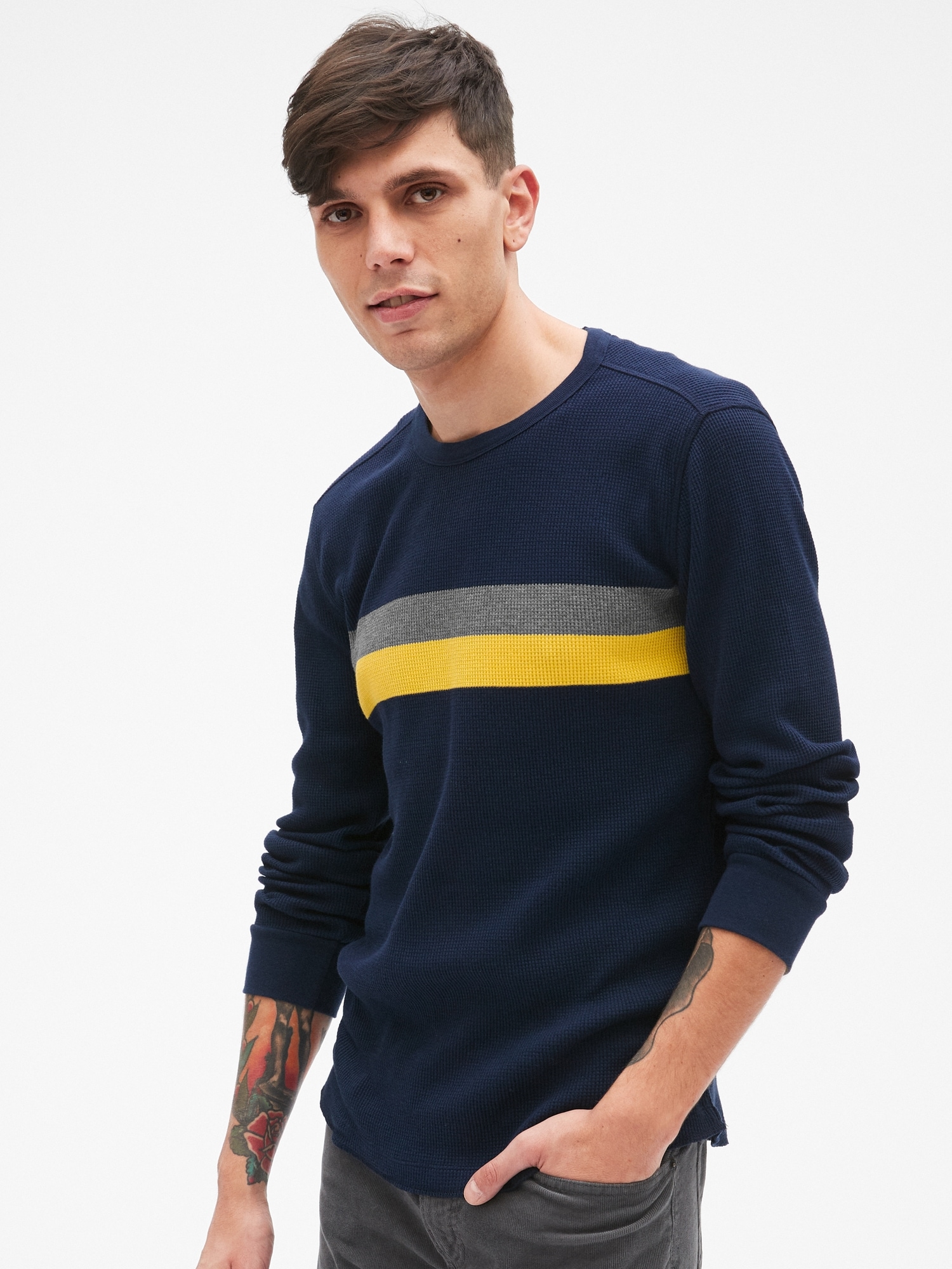 Buy Gap Waffle-Knit T-Shirt from the Gap online shop