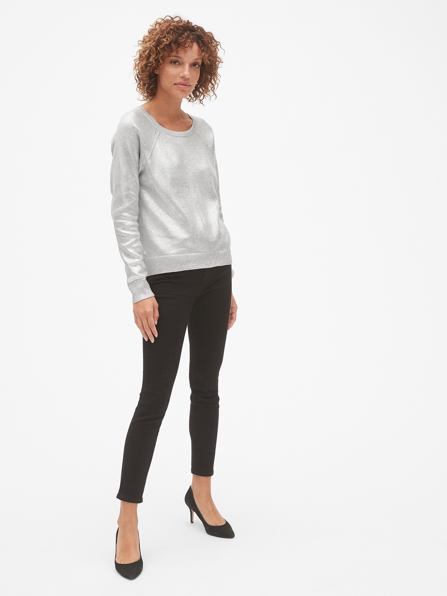 Metallic Pullover Sweater | Gap