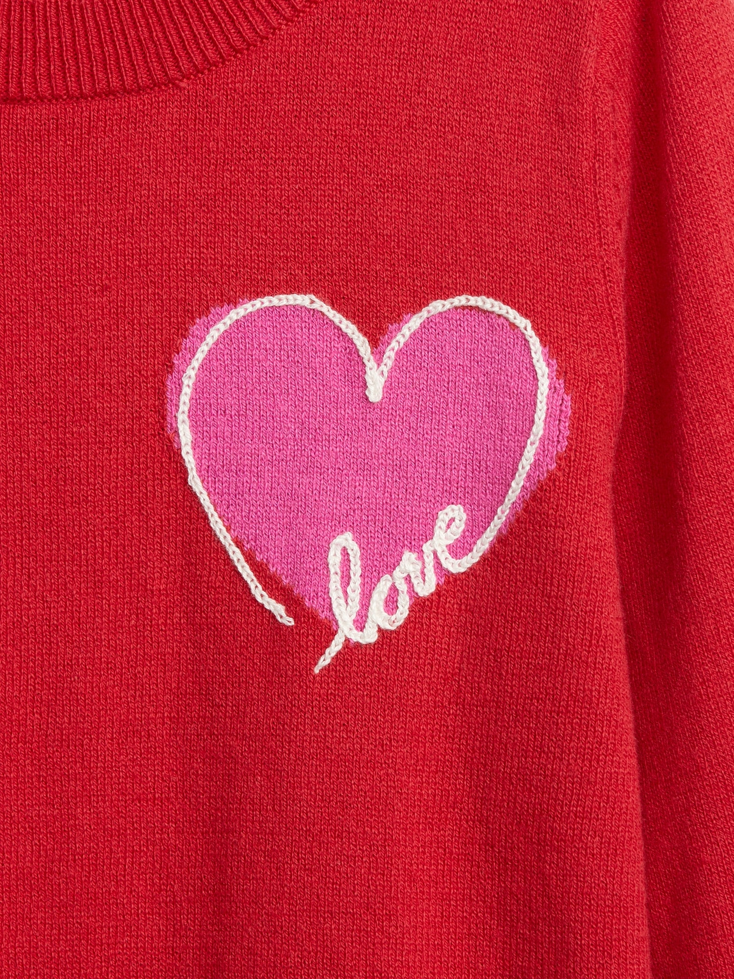 Toddler Embroidered Heart Tunic Sweater | Gap