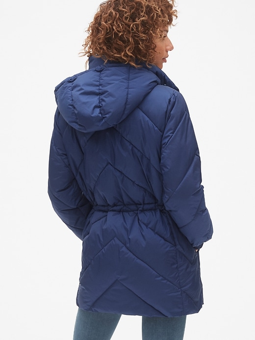 ColdControl Elongated Puffer Jacket with Cinched-Waist | Gap