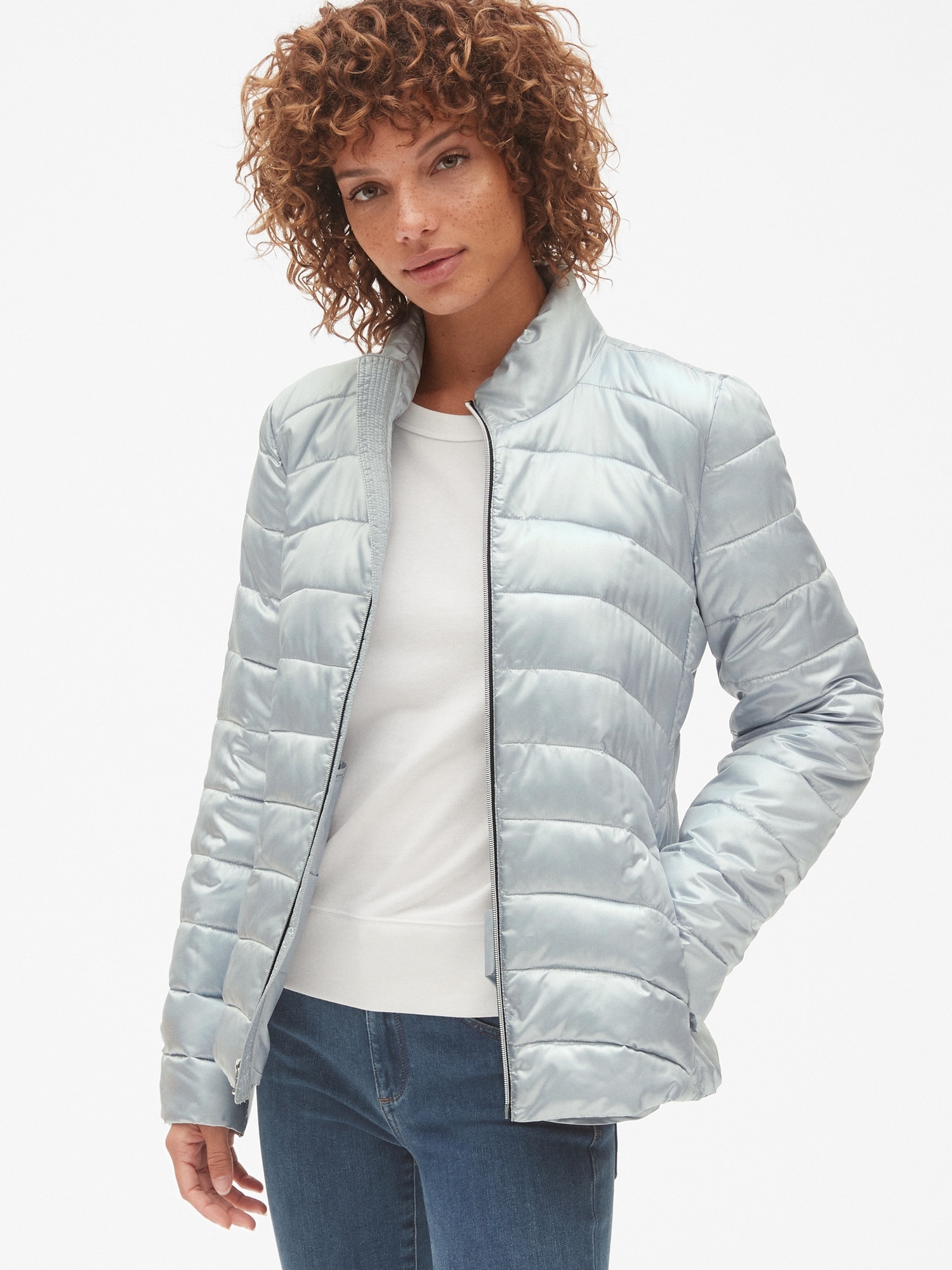 Lightweight puffer cheap jacket gap