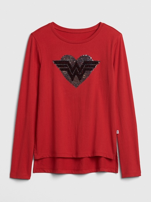 Image number 3 showing, GapKids &#124 DC&#153 Wonder Woman Flippy Sequin T-Shirt