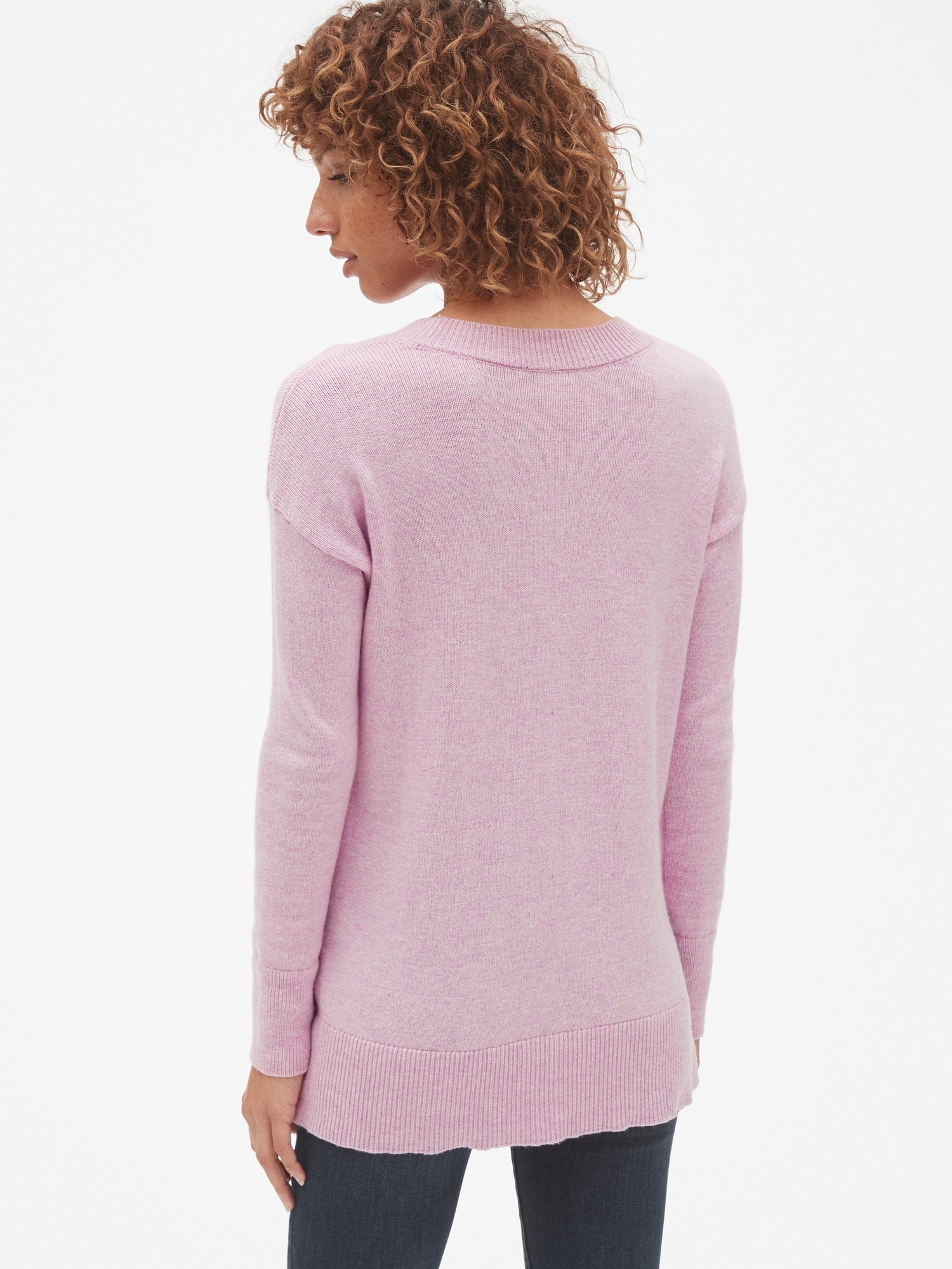 Crewneck Pullover Sweater Tunic | Gap