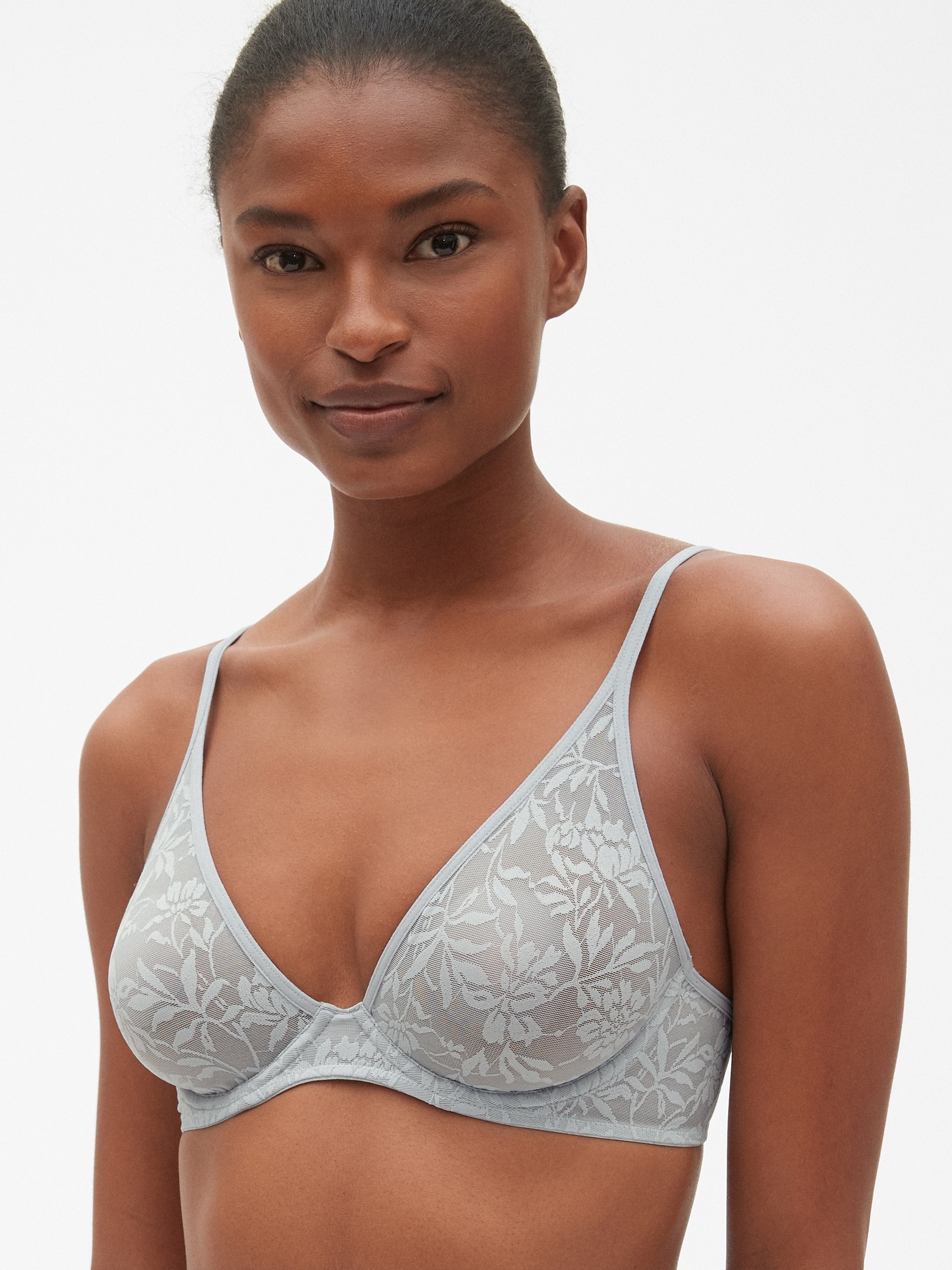 Bare Womens The Wire-Free Front Close Bra with Lace Style-B10241LACE 