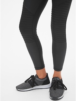 GapFit High Rise Moto Shine 7 8 Leggings Gap