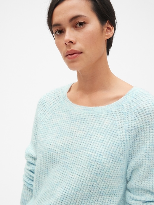 Image number 5 showing, Waffle Stitch Pullover Sweater