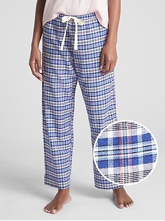 gap flannel pj pants