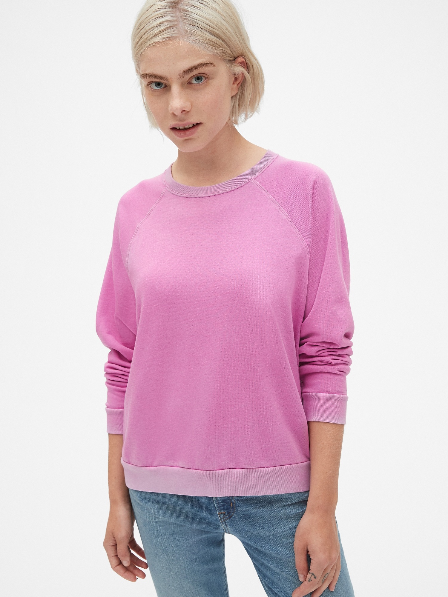 Vintage soft hot sale raglan pullover sweatshirt