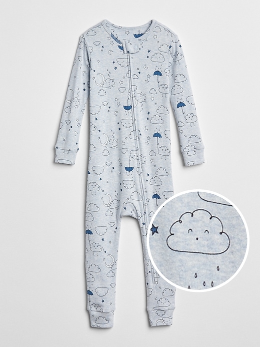 Image number 1 showing, babyGap Organic Cotton Cloud Pj One-Piece