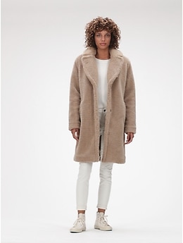 Long teddy on sale coat gap