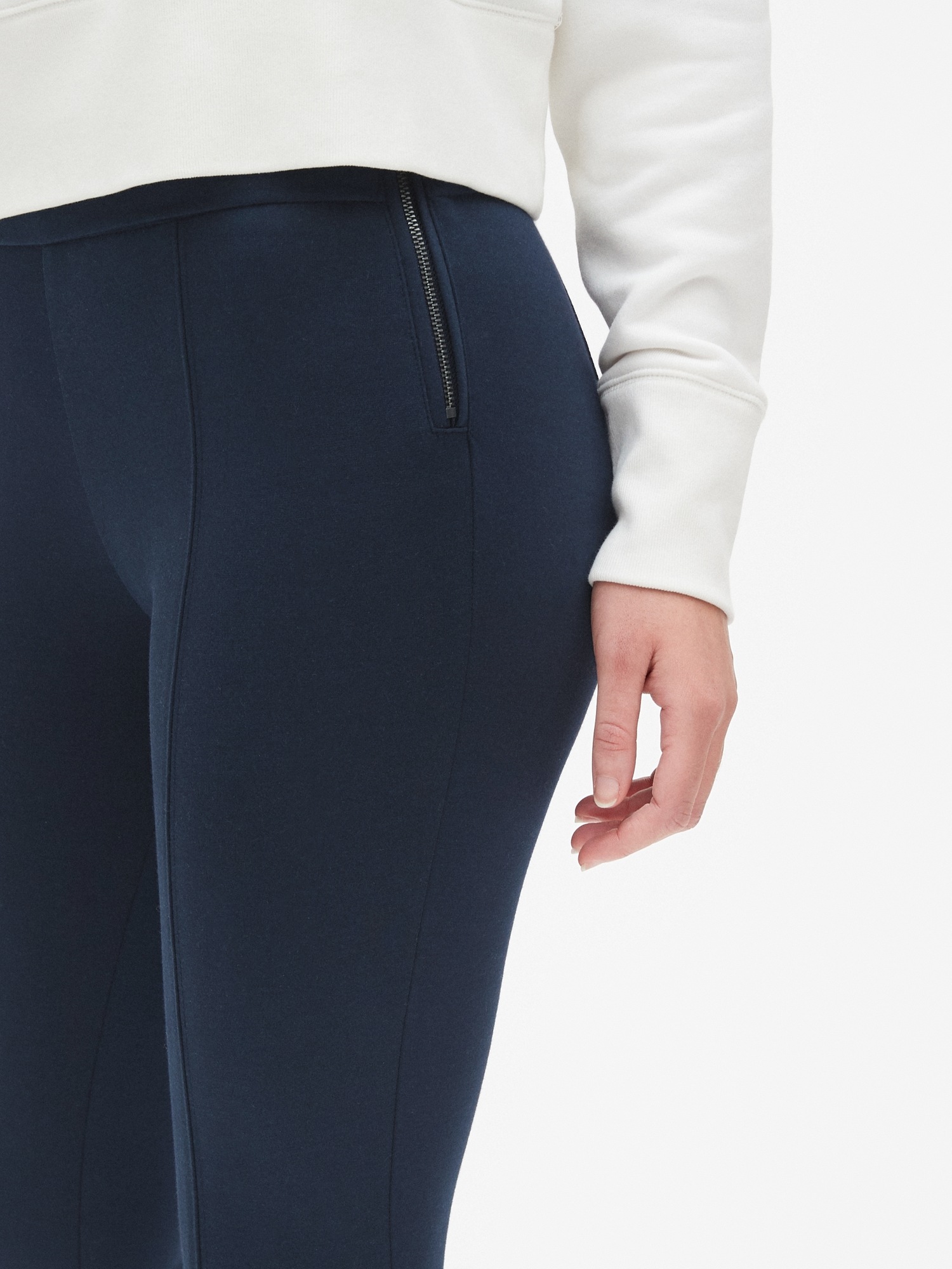 Gap Womens 25 Velvet Skinny Leggings Pants Side Zip