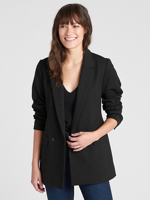 Image number 1 showing, Classic Girlfriend Blazer in Ponte