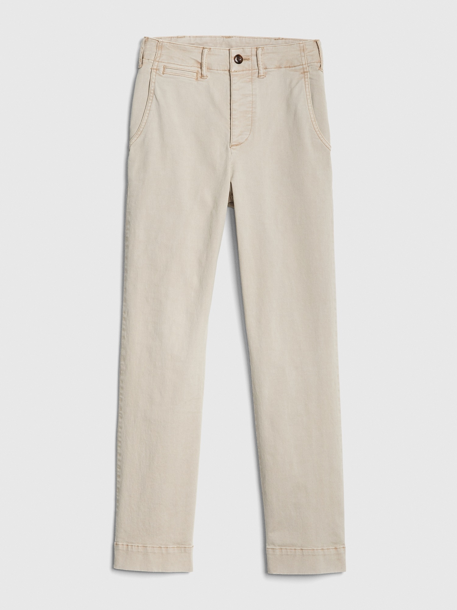 High Rise Straight Chinos Gap