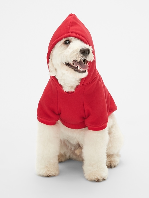 Image number 1 showing, Sherpa-Lined Logo Dog Hoodie