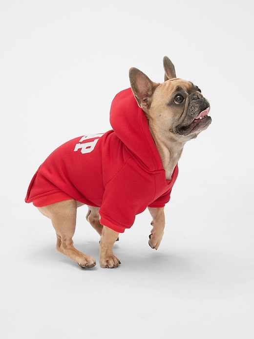 Image number 4 showing, Sherpa-Lined Logo Dog Hoodie