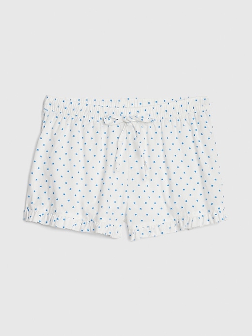 Pattern Ruffle Shorts in Poplin | Gap