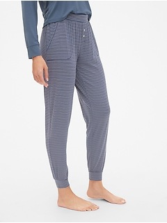 gap print joggers in modal