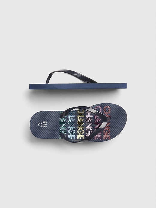 Image number 1 showing, Kids Graphic Flip Flops