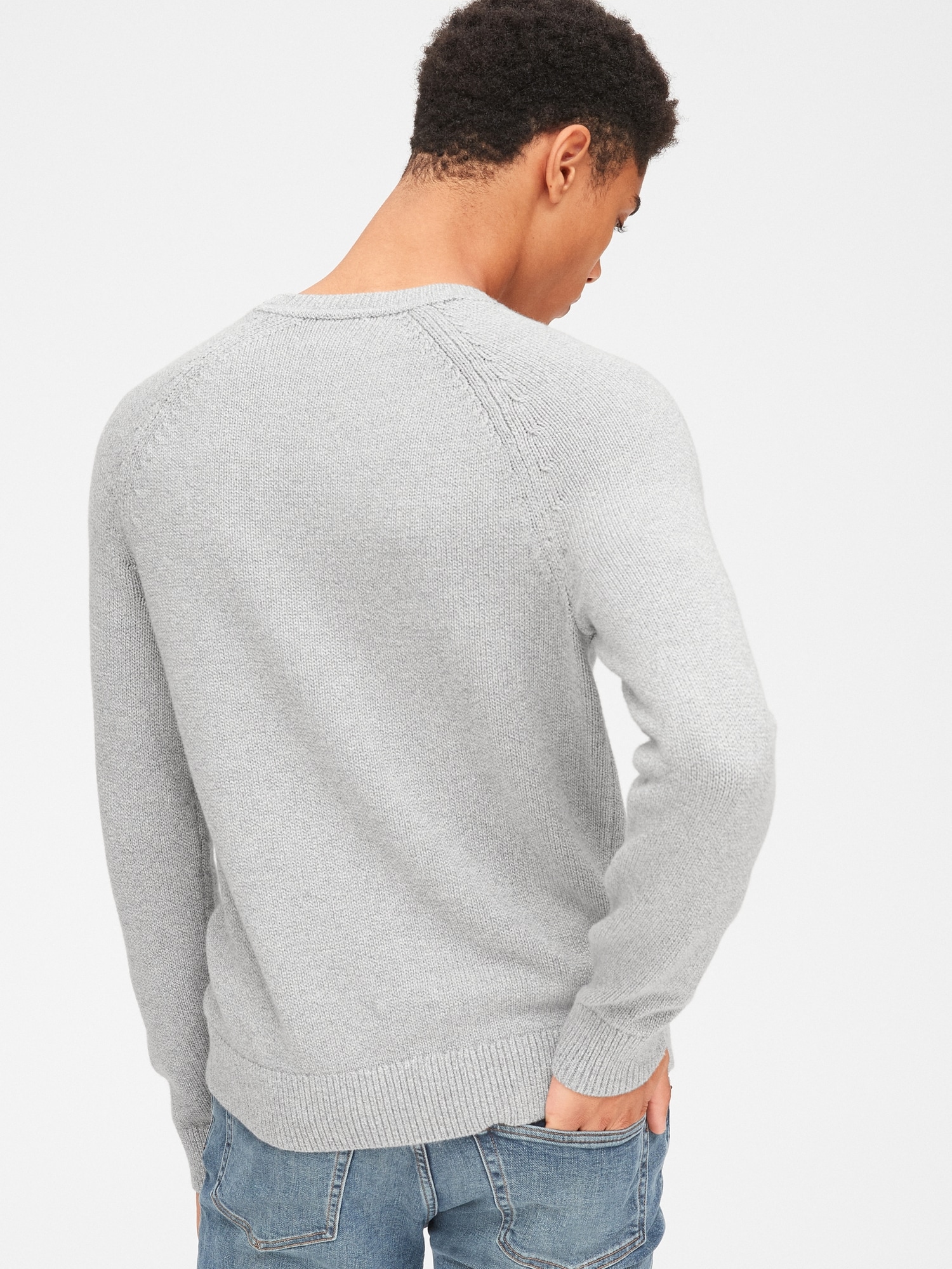 Textured Crewneck Pullover Sweater Gap