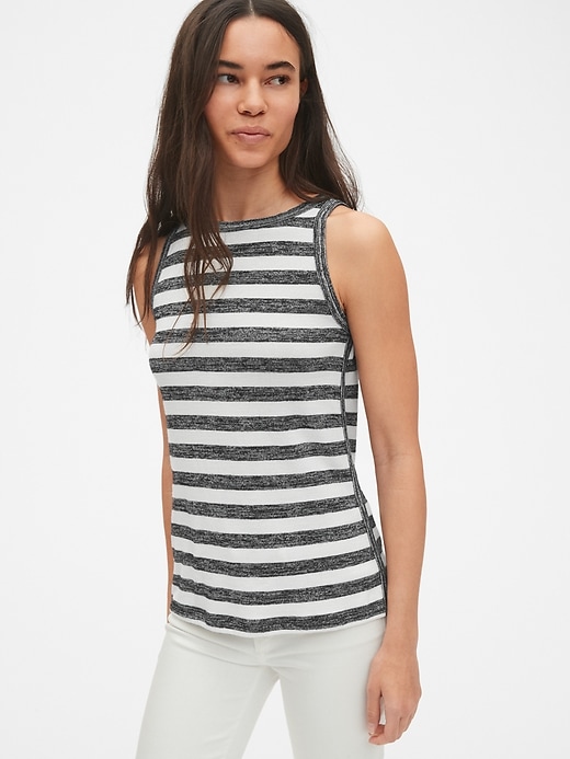 Image number 1 showing, Softspun Stripe Tank Top