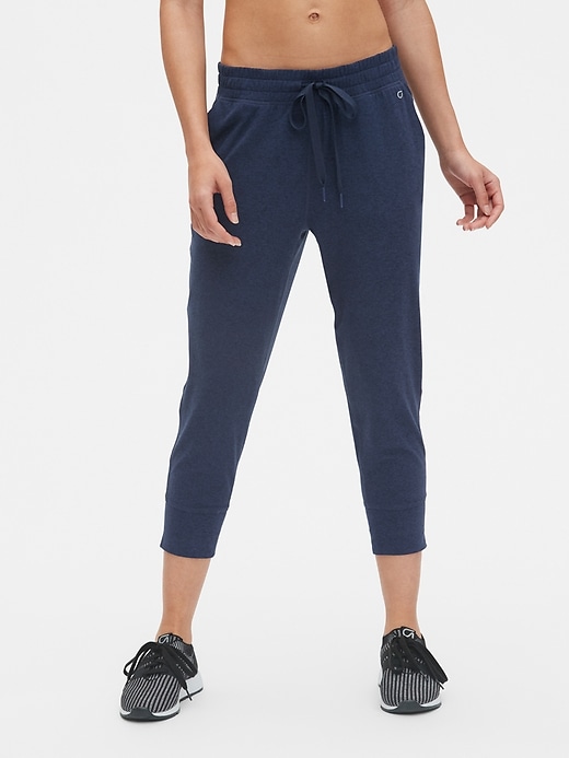 GapFit Cropped Joggers in Brushed Jersey