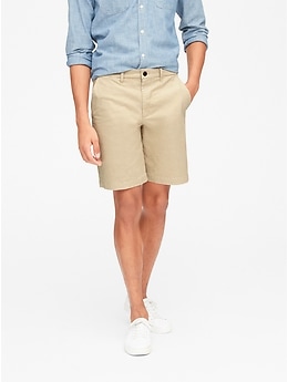 straight leg high rise khakis