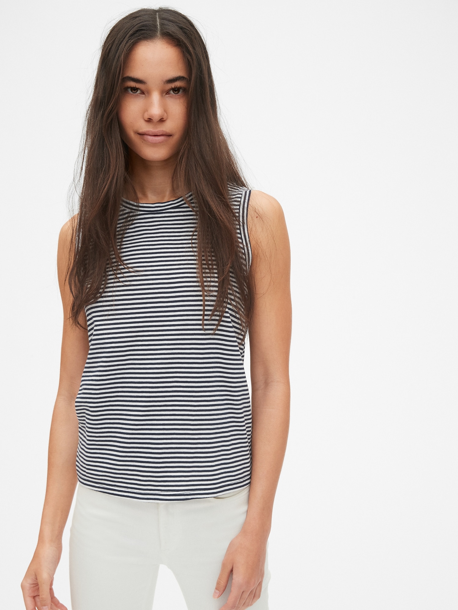 Vintage Stripe Tie-Back Tank Top | Gap